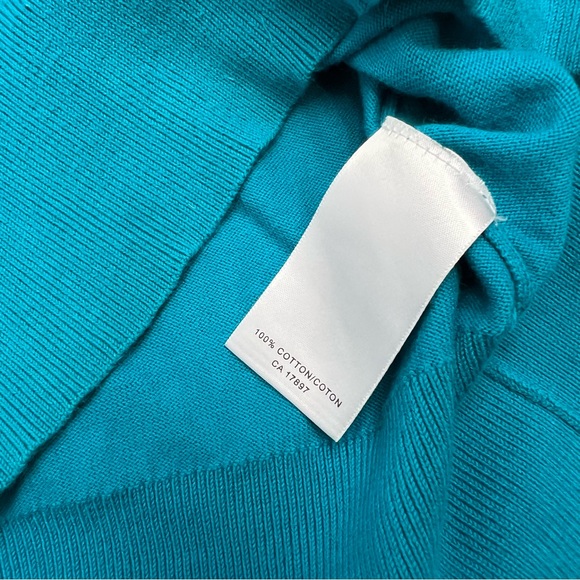 Banana Republic Blue Cotton V-Neck Long Sleeve Pullover Sweater Size M - Picture 9 of 9